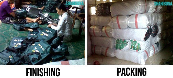 Proses Packing Paket Tas